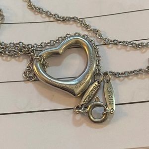 Tiffany Elsa Peretti Open Heart Necklace